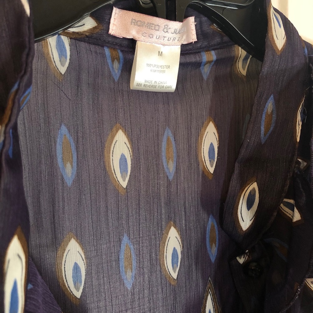 M Romeo & Juliet Sheer Ruffle Blouse - Picture 6 of 8